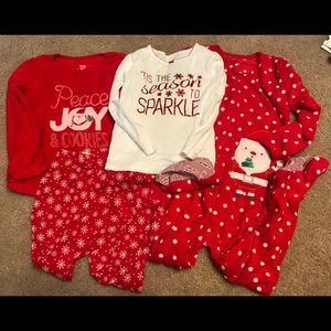 Carter’s 4T Christmas pajama sets